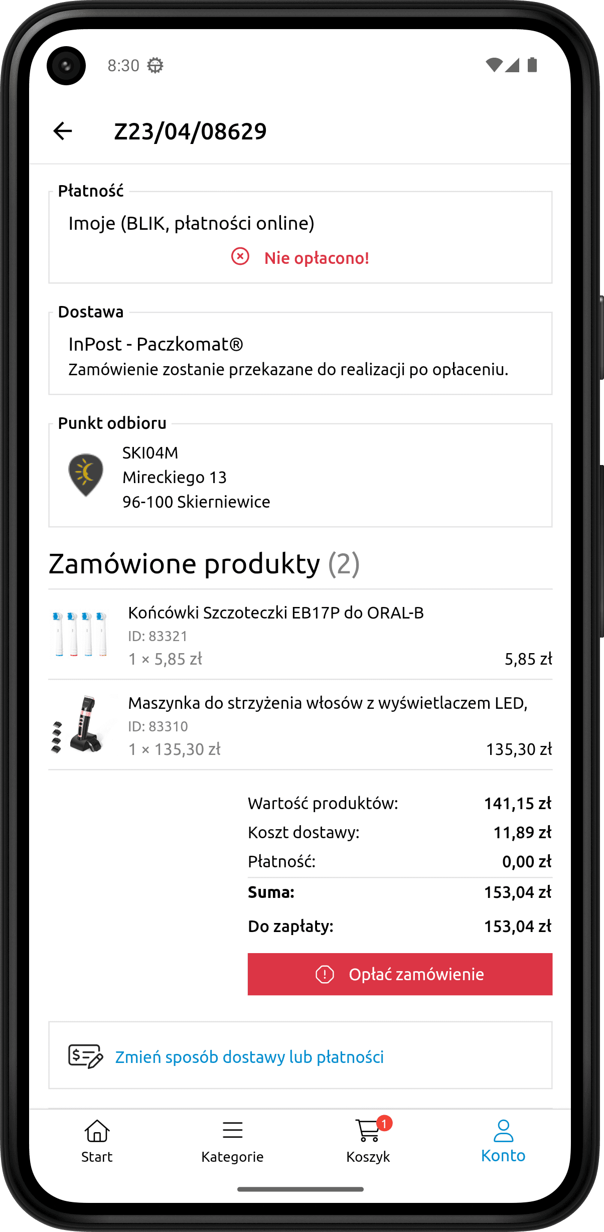 Pełna kontrola nad zamówieniami