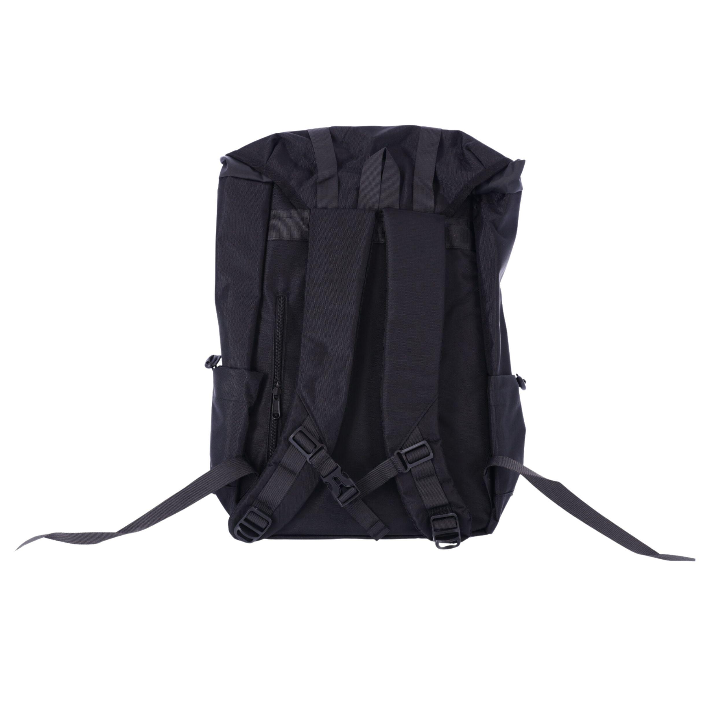 Travel backpack with space for a laptop - black
