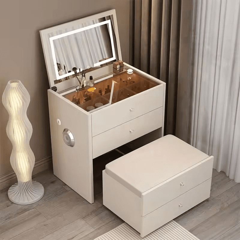 Modern SMART Makeup Dressing table Nightstand 60 cm - White