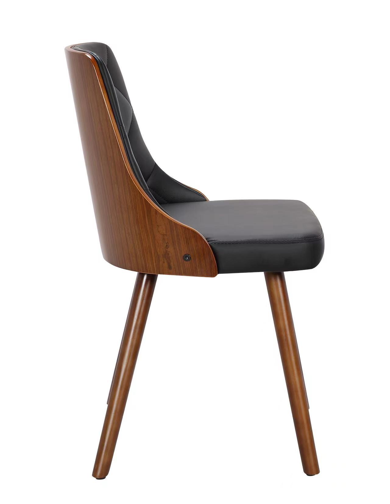 PREMIUM Leather Chair with Wooden Finish