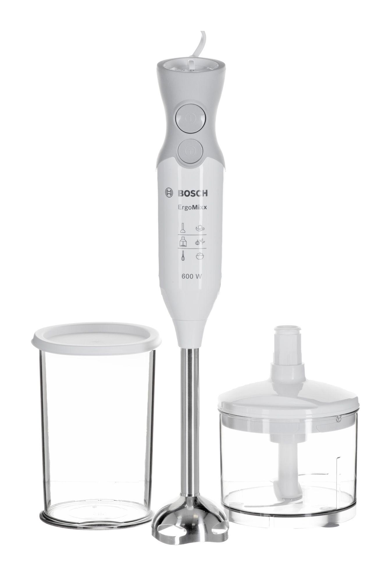 BOSCH Msm66155 Stainless Steel Handle With A Measuring Cup 1000 Watt Hand  Blender - Silver Black