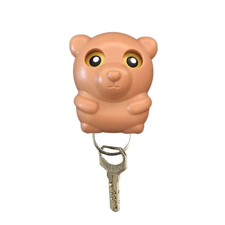Key hanger - brown teddy bear