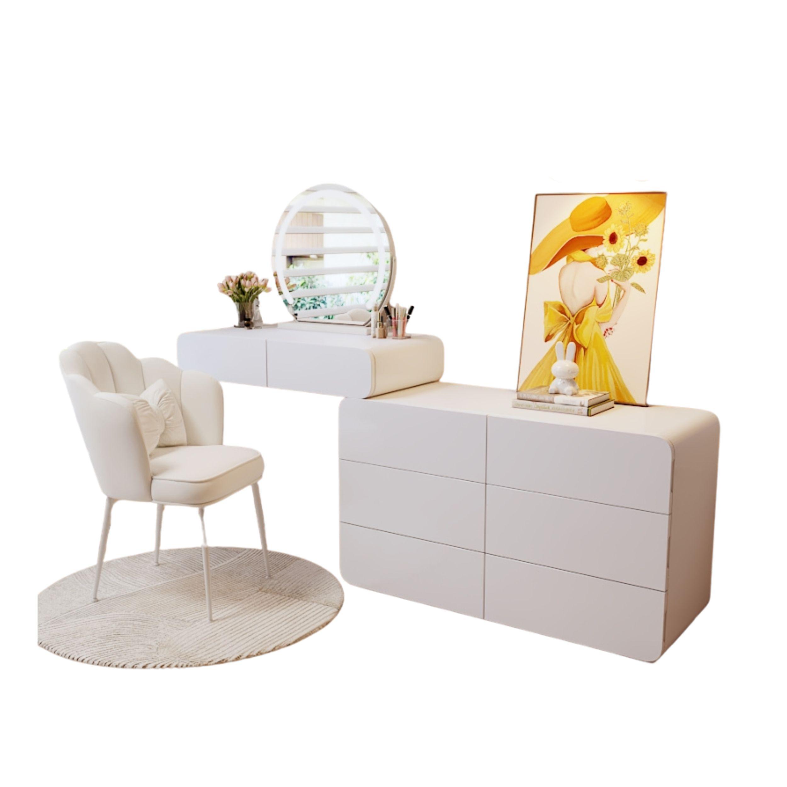Premium dressing table/Furniture set - 100 cm - white