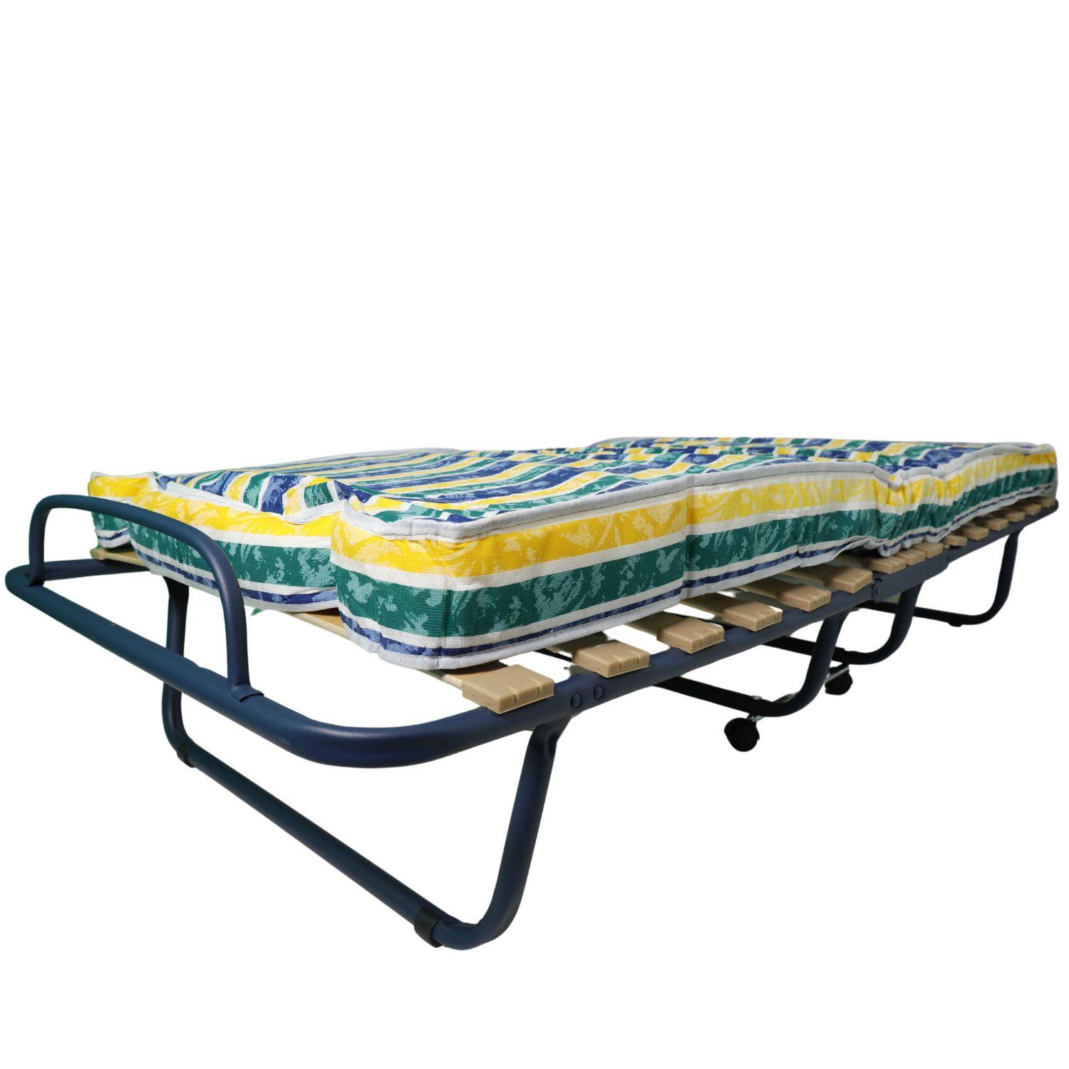 Foldable Bed with Wheels ARDIS 190 x 80 cm