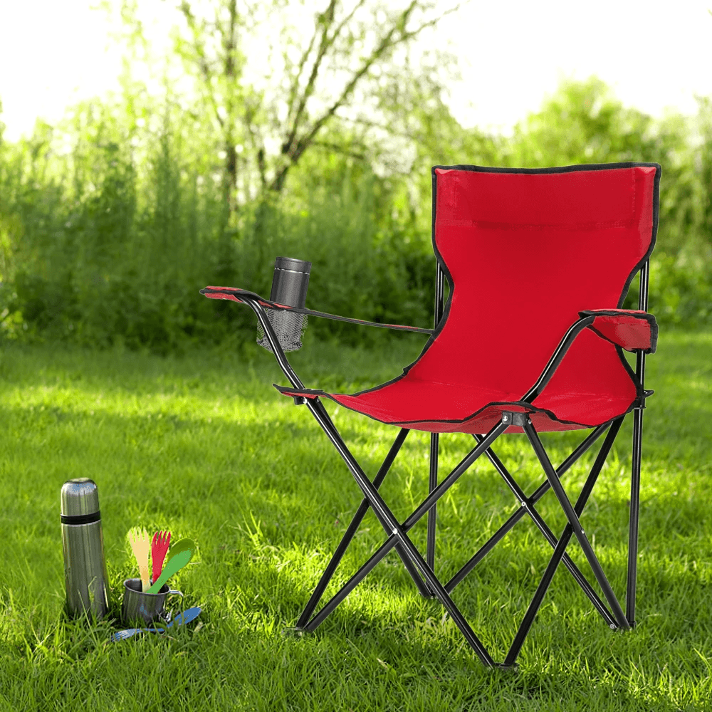 Folding Tourist Fishing Chair - Red