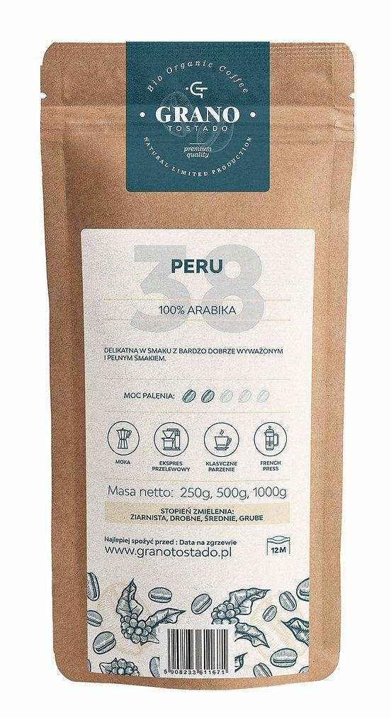 Grano Tostado Peru Coffee, medium ground 1 kg