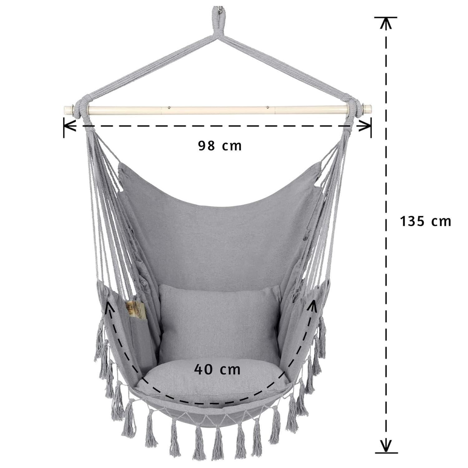 Garden room swing + assembly kit - gray