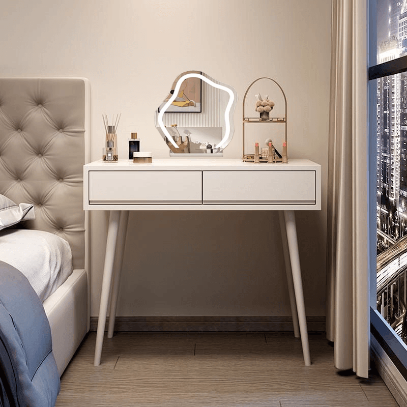 Dressing table in French style / furniture set, top 100 cm - white color