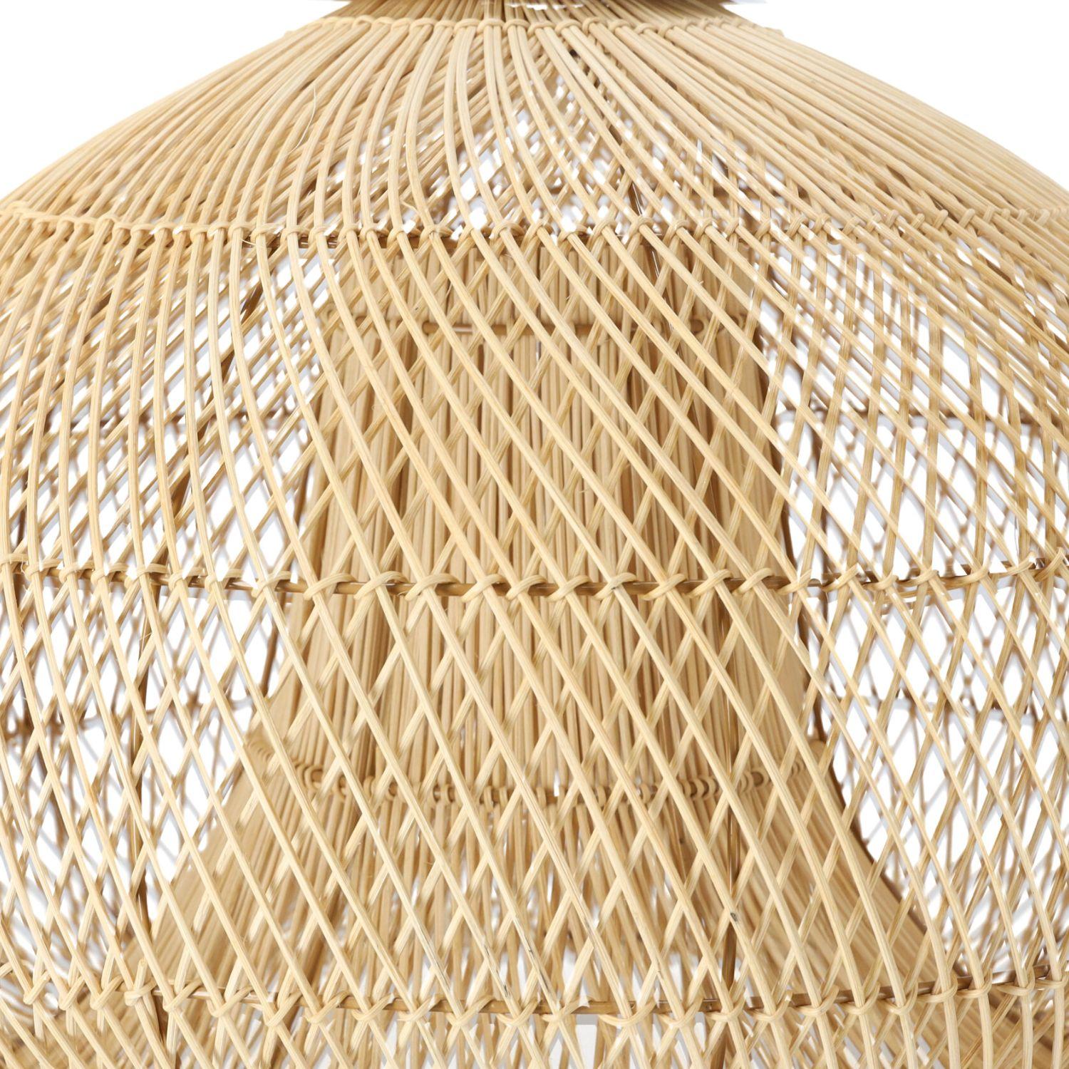 Dekoracyjna rattanowa lampa wisząca - 50 cm (naturalny kolor)