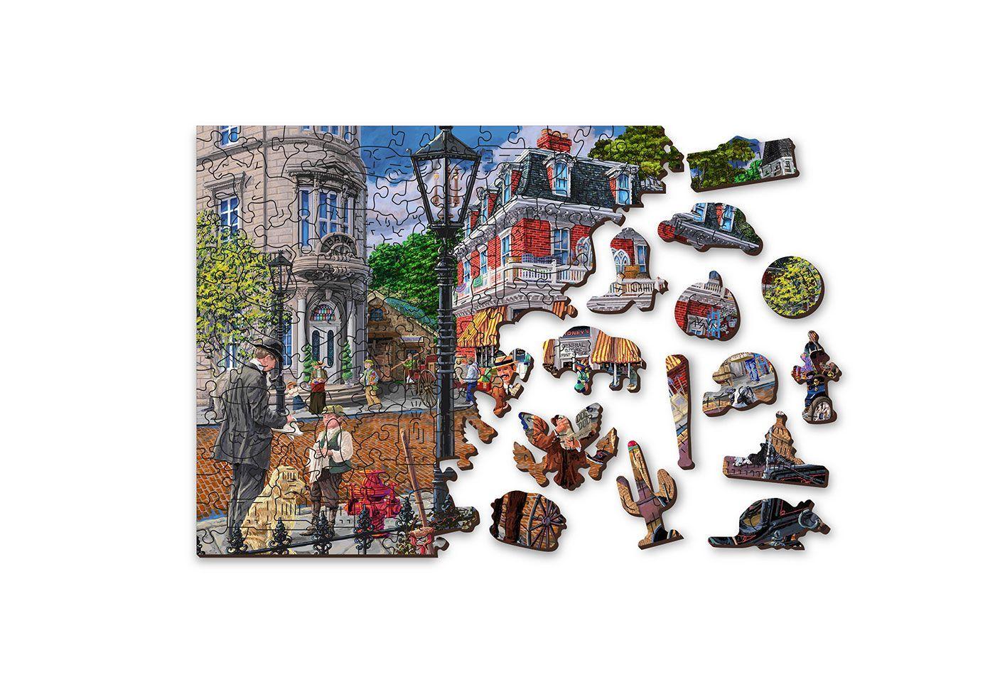 Wooden Puzzle with Figurines - Centrum Street L 400 elements
