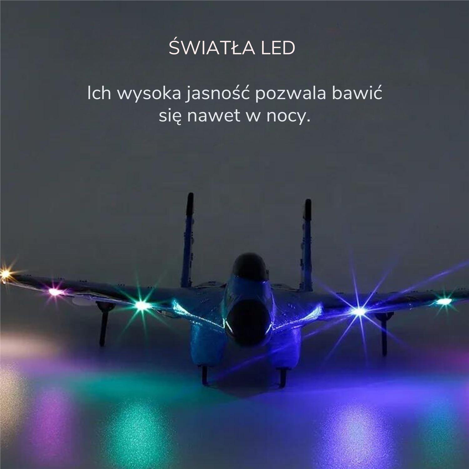 Zdalnie sterowany samolot latający (Model ZY-320) 2.4GHZ - Czerwony