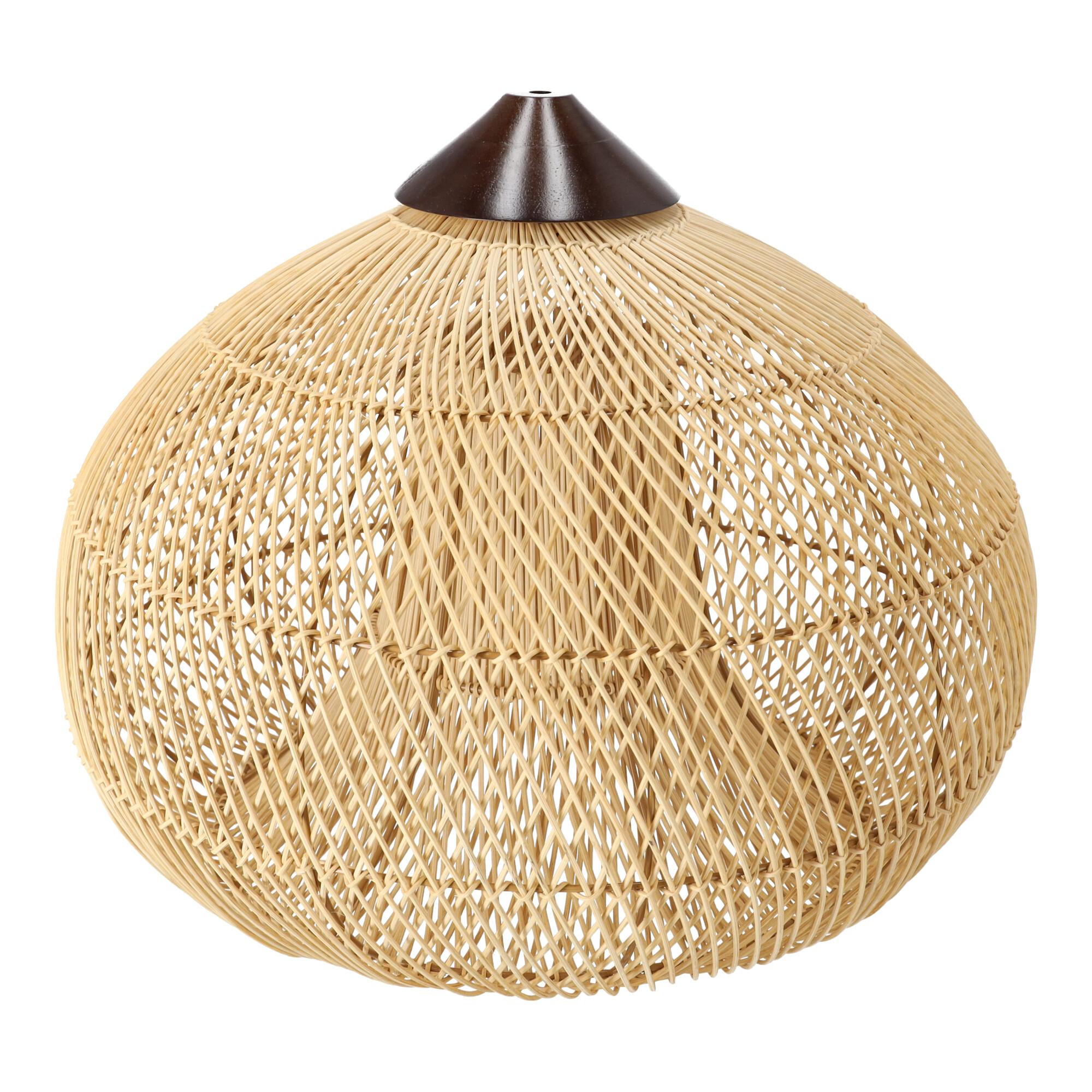 Dekoracyjna rattanowa lampa wisząca - 50 cm (naturalny kolor)