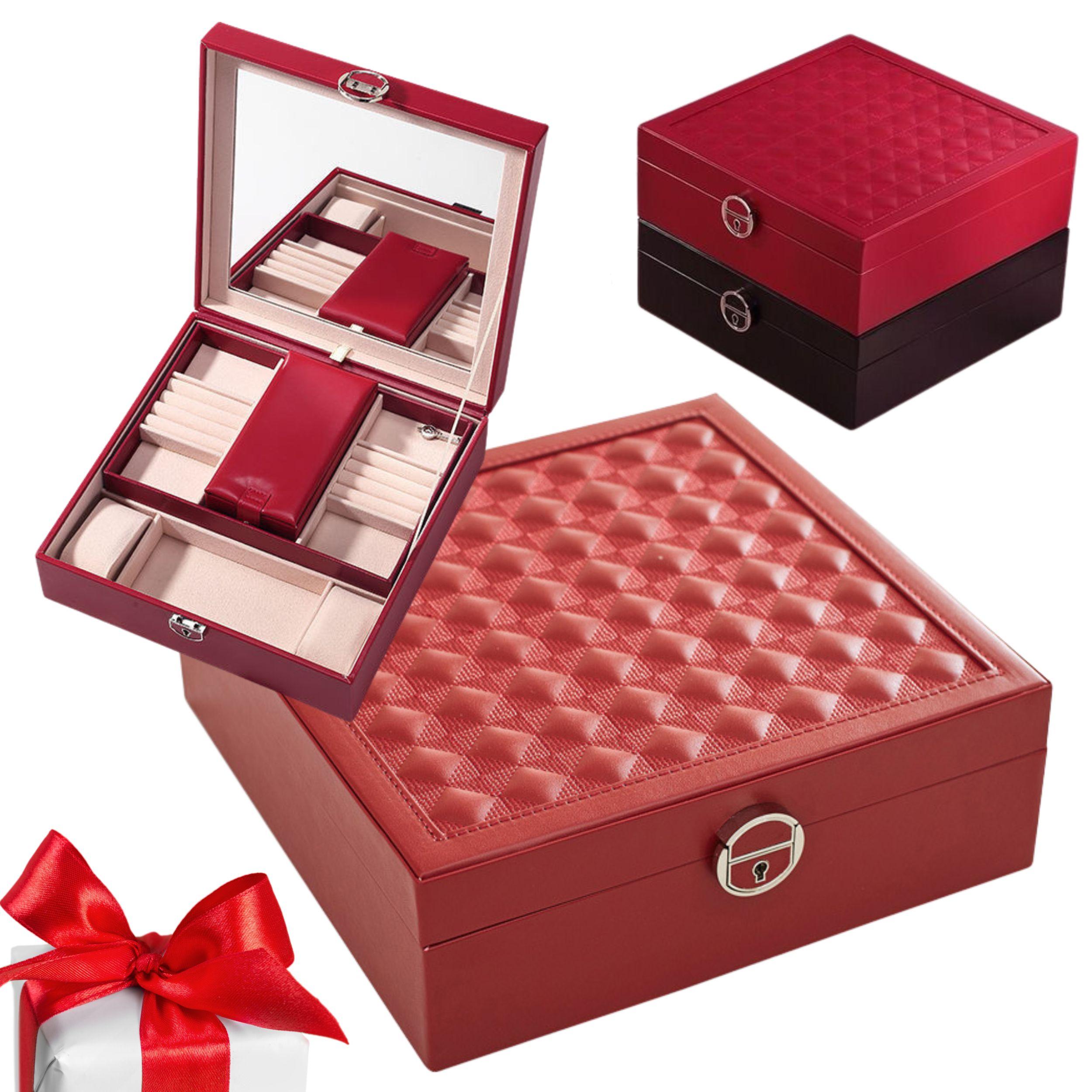 Casket, jewelery box - red