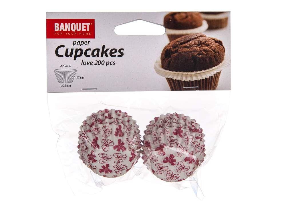 SET. 20 Caissettes Cupcake Muffins en Papier Aluminium Or Rose