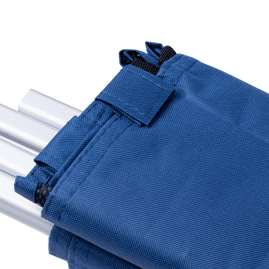 Triple laundry / linen basket - blue