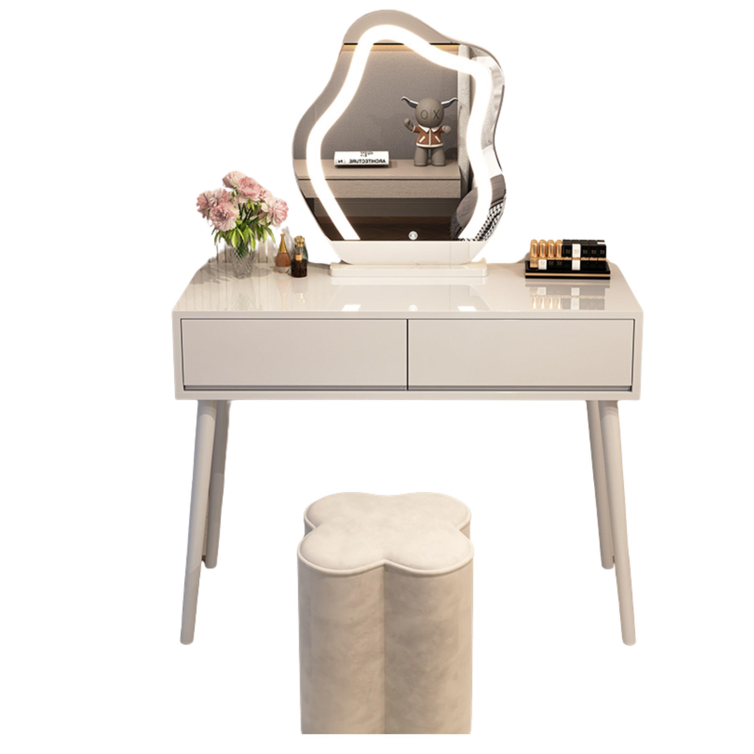 Dressing table in French style / furniture set, top 100 cm - white color