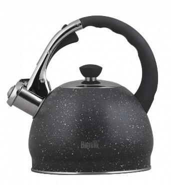 Kettle 2l Carla BERRETTI, grey marble