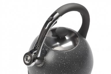 Kettle 2l Carla BERRETTI, grey marble