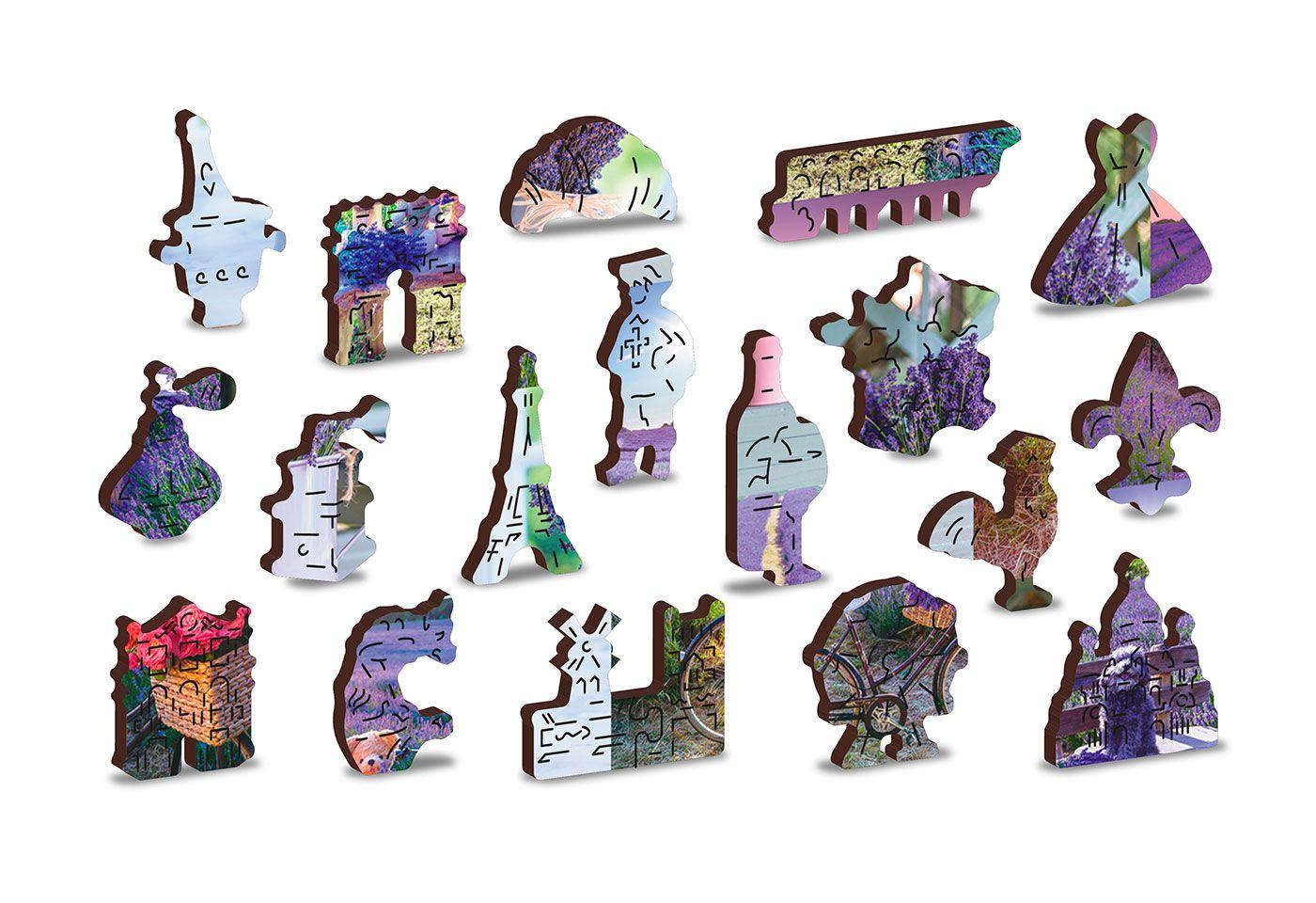 Wooden Puzzle with Figurines - Lavender France M 150 pieces