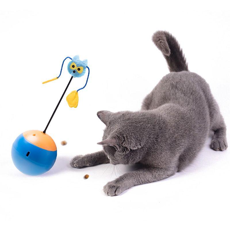 Interactive 3in1 cat toy with laser - blue