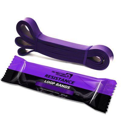 Tape / Fitness power band exercise rubber - purple resistance 30-40kg