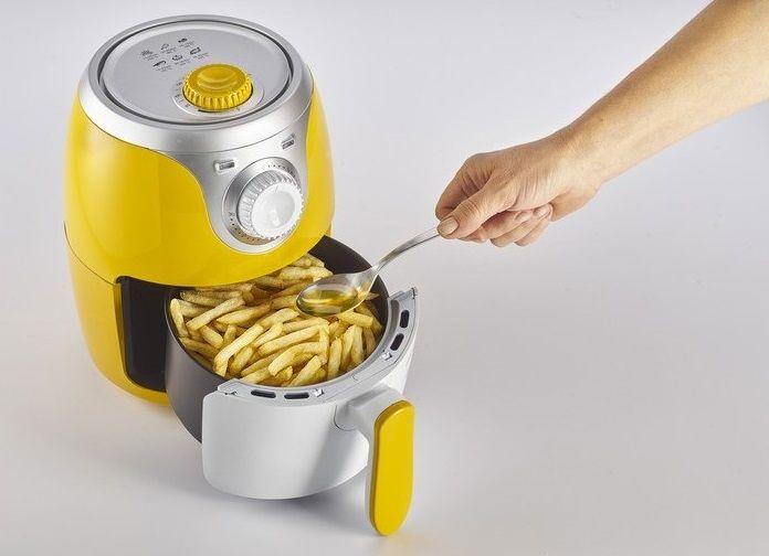 ARIETE 4615 Air Fryer Mini Hot air fryer 1000W 2 l Yellow