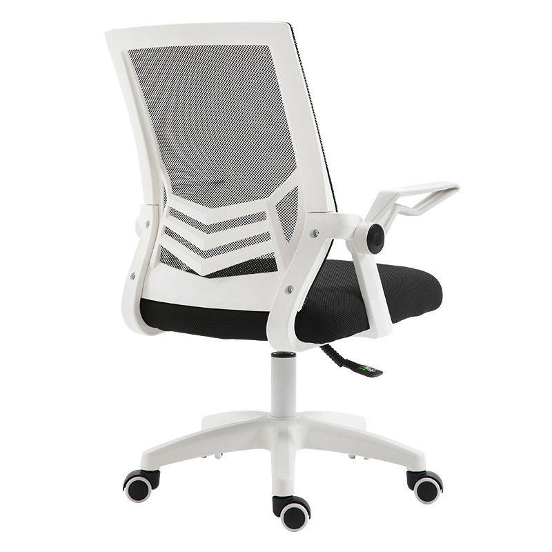 Swivel mesh office chair - white