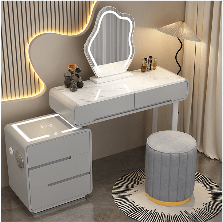 Makeup dressing table /100 cm Maja - Gray Color