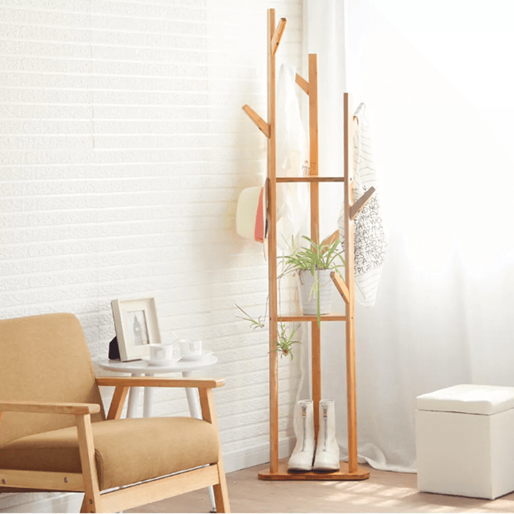 Bamboo Rack in Tree Shape - 165 cm