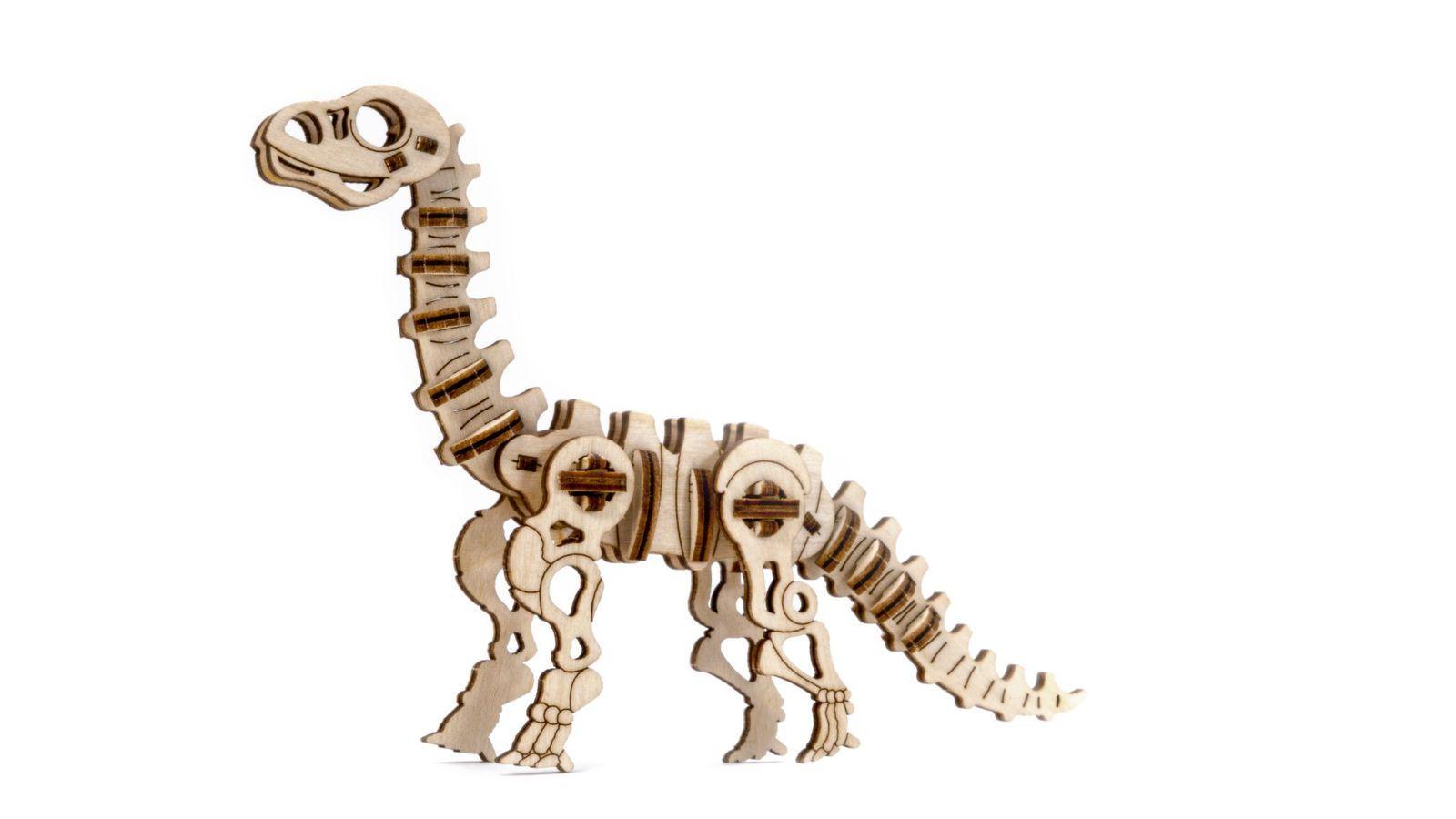 Wooden 3D Puzzle - Diplodocus Dinosaur