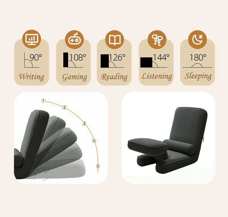 Multifunctional Reclining Armchair - Dark Gray