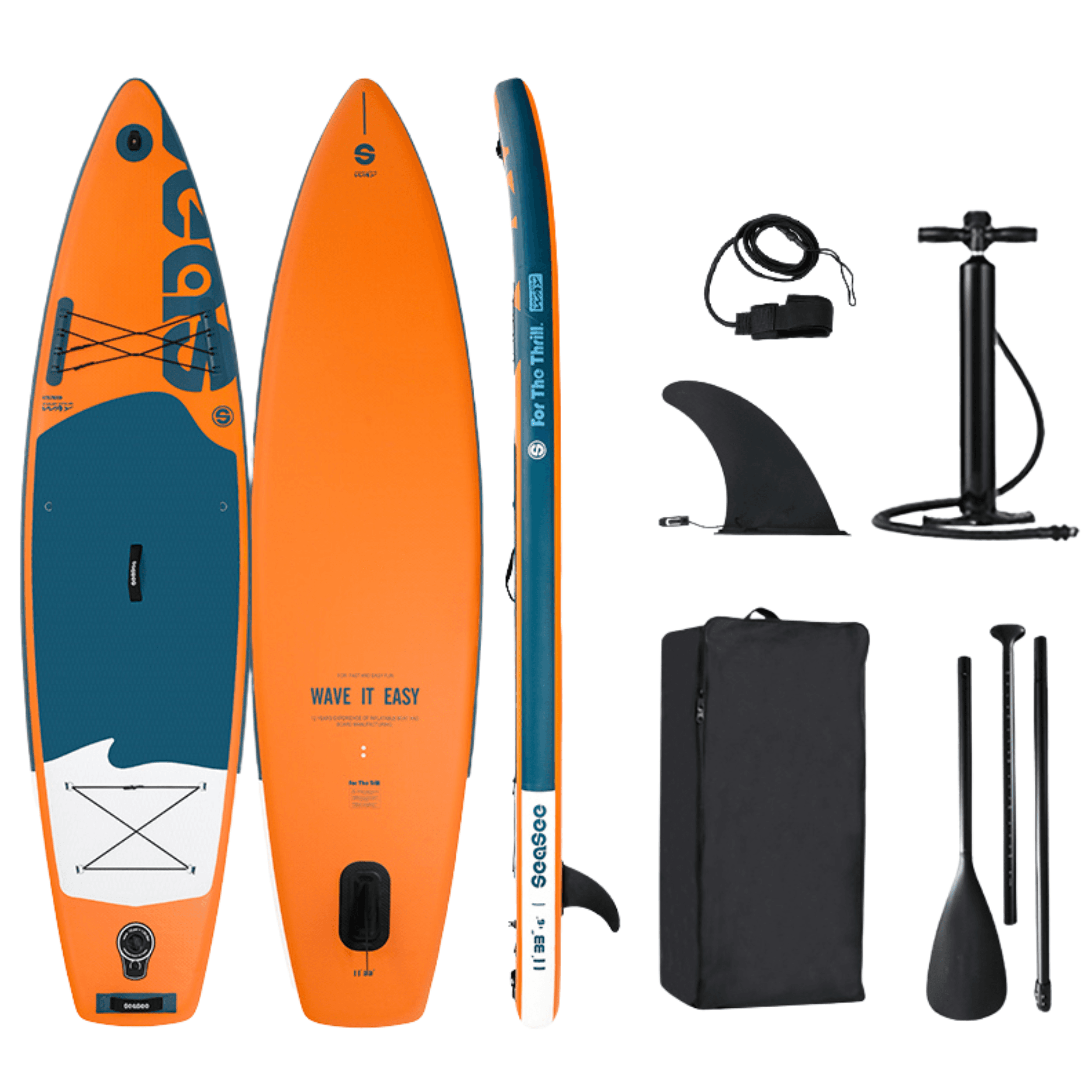 Sup board Beach Dolphin orange