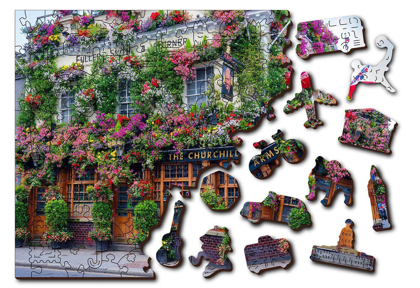 Wooden Puzzle with Figurines - London Pub L 300 pieces