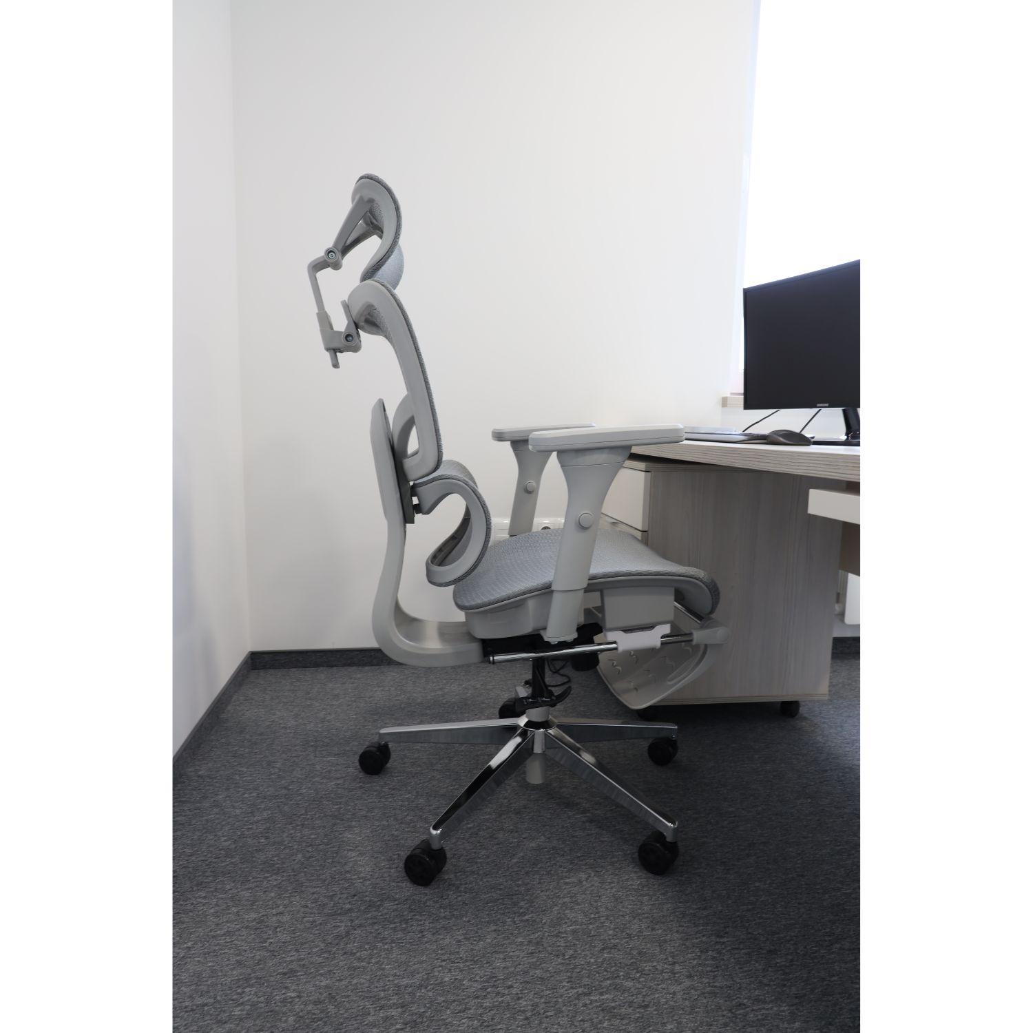 Ergonomic Adjustable Mesh Office Chair - Gray