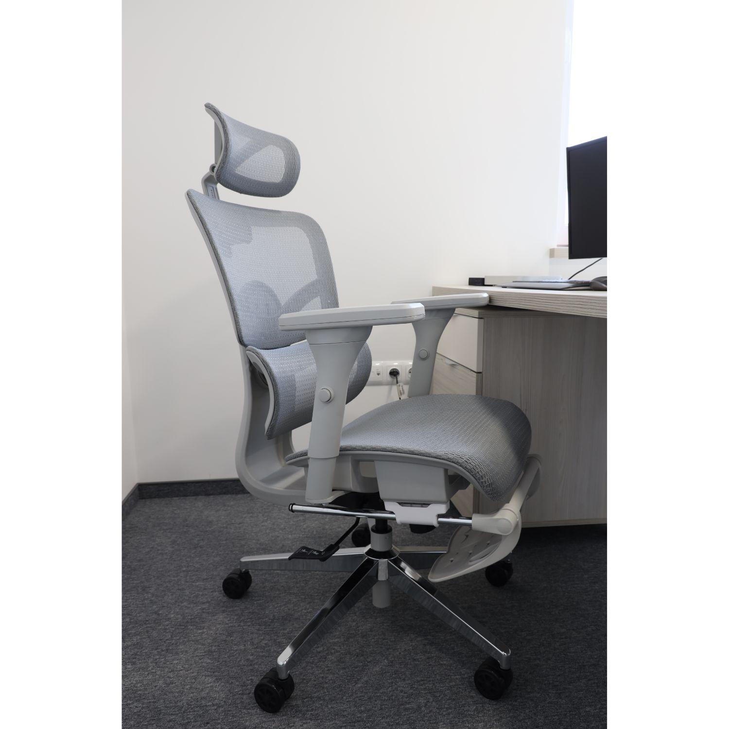 Ergonomic Adjustable Mesh Office Chair - Gray