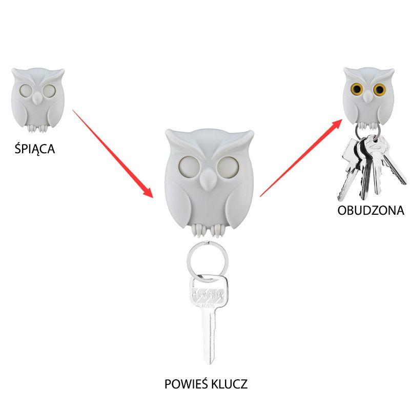 Key hanger - white owl