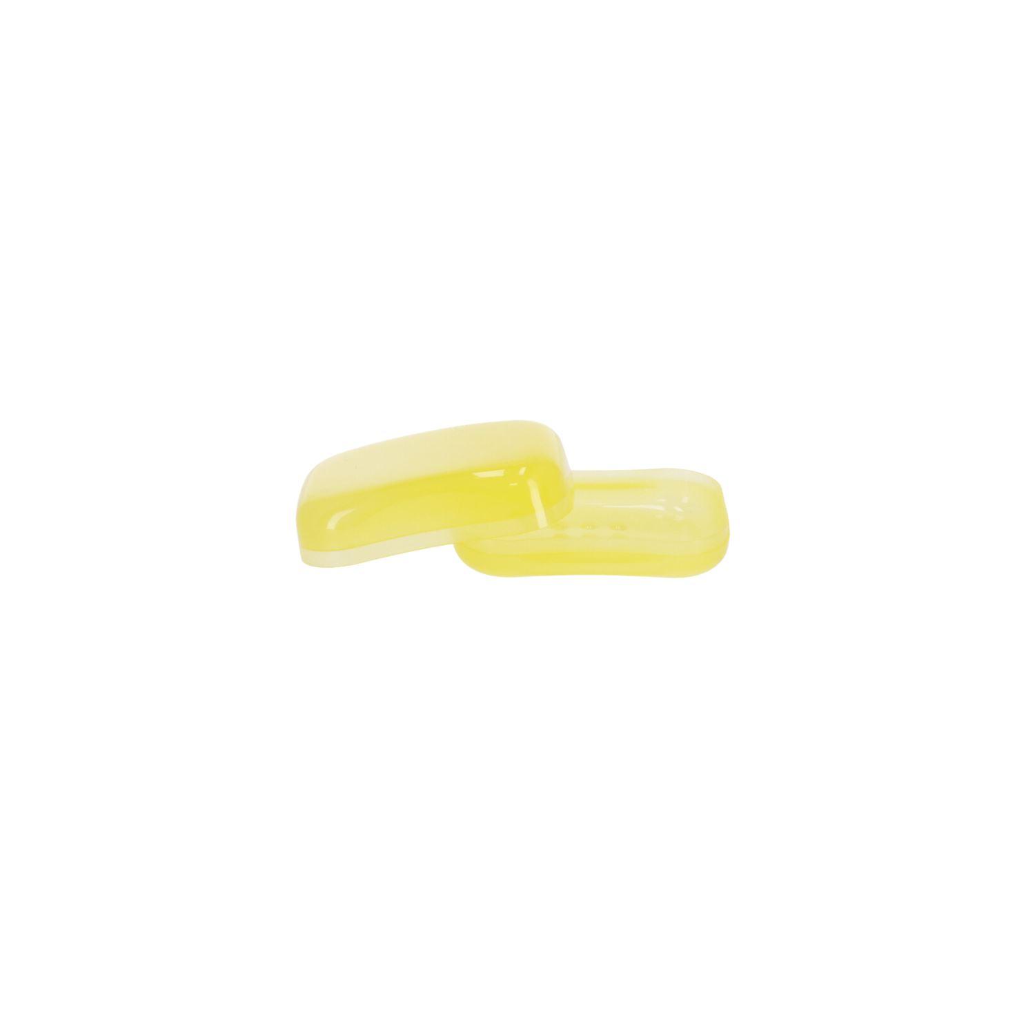 Tourist soap dish, closed plastic soap dish, type III - yellow