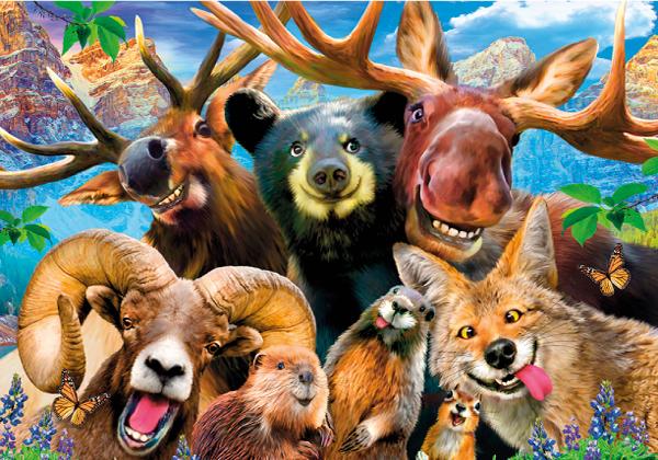 Wooden Puzzle with Figurines - Forest Animals 505