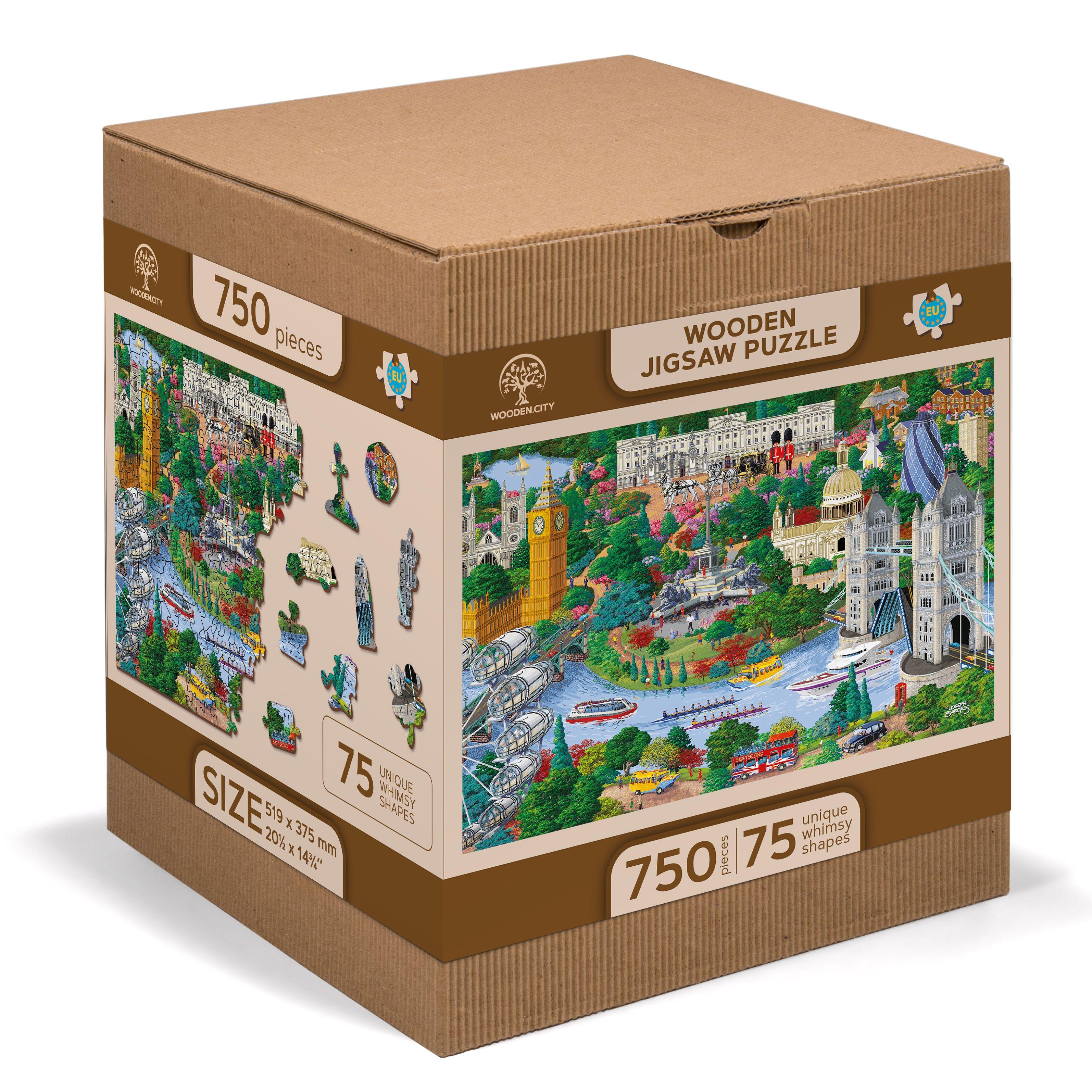 Wooden Puzzle with Figurines - London Landmarks