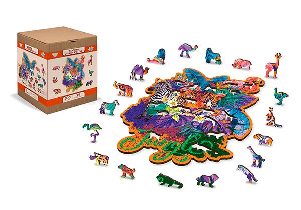 Wooden Puzzle with Figurines - Magic Jungle L 300 pieces