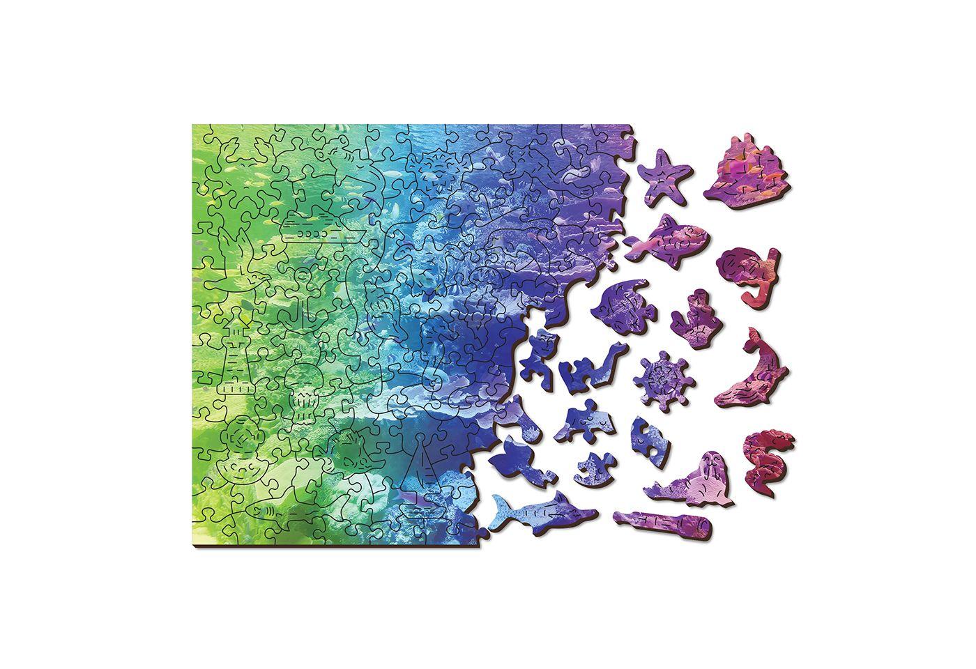 Wooden Puzzle with Figurines - Coral Reef M 200 pieces