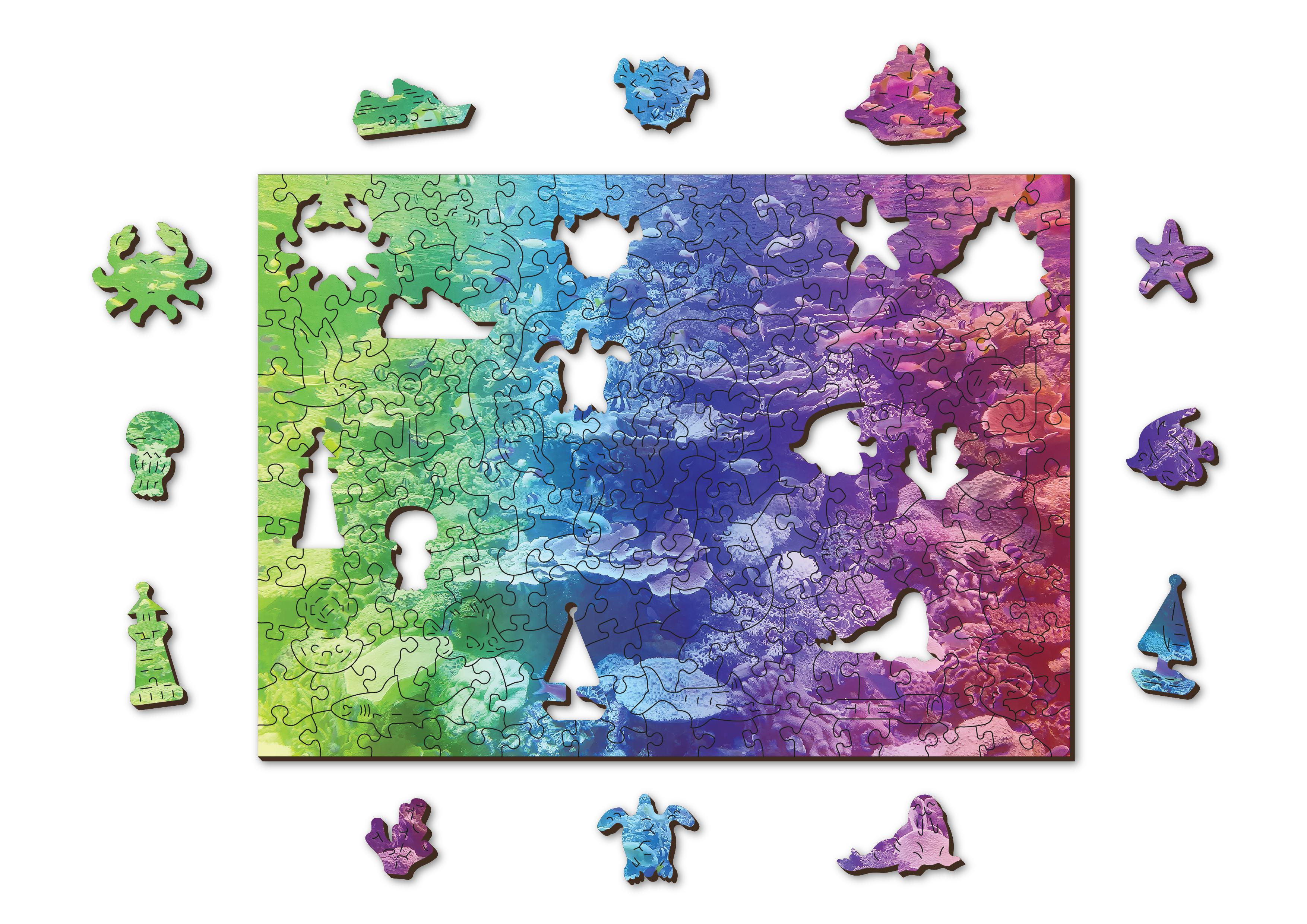 Wooden Puzzle with Figurines - Coral Reef M 200 pieces