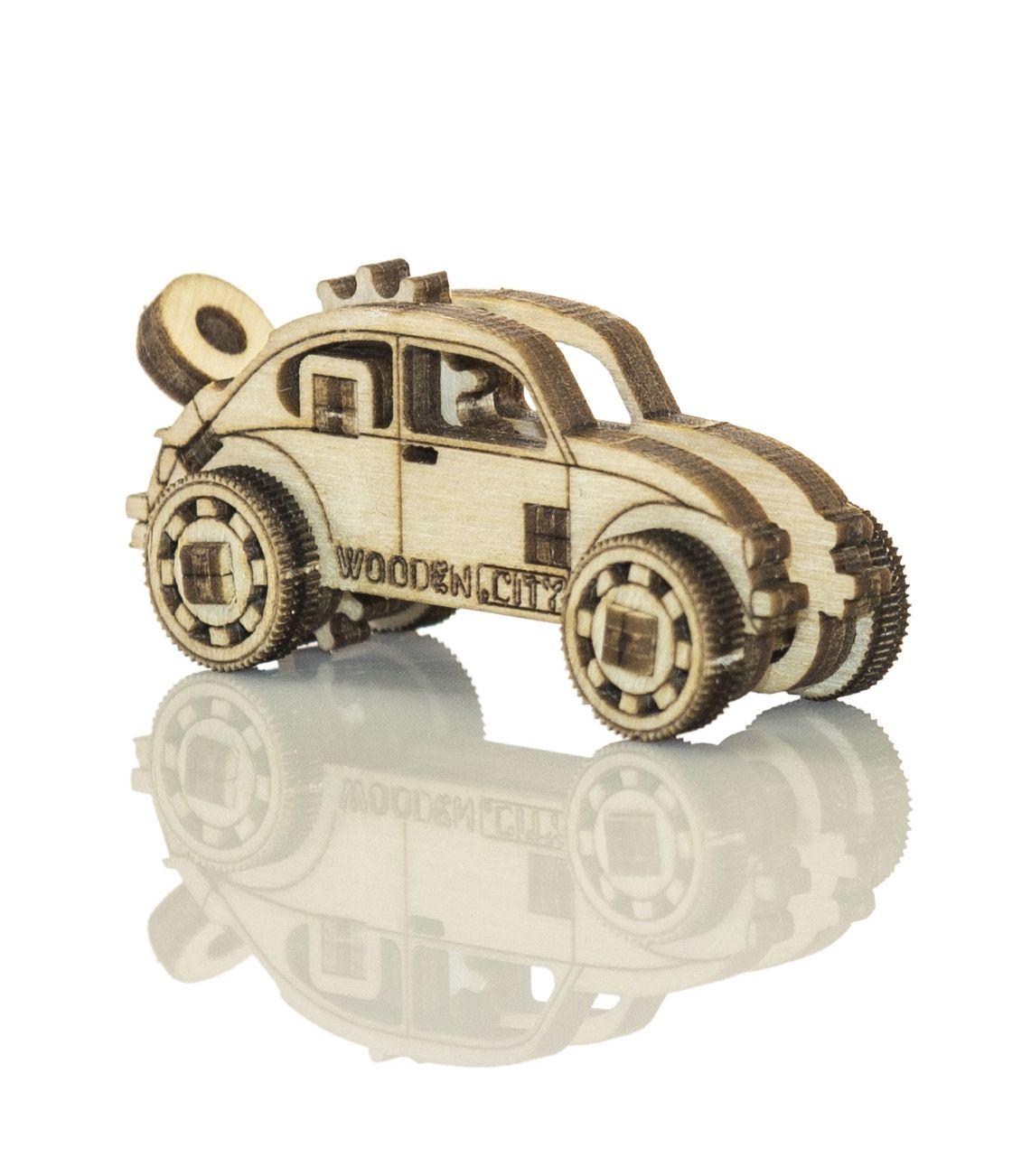 Wooden 3D Puzzle - Vintage Cars and Motorbike