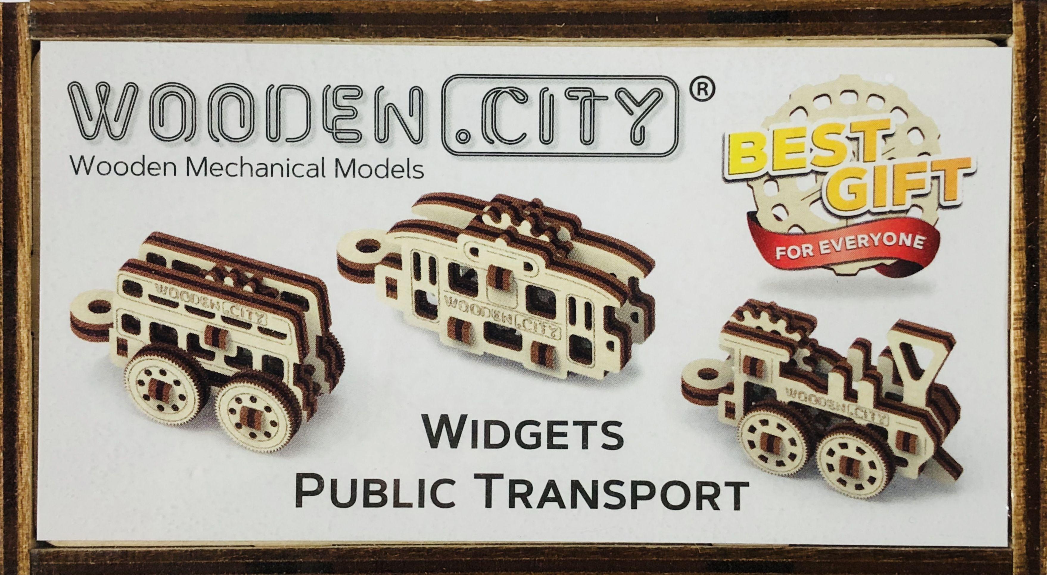 Wooden 3D Puzzle - Public Transport