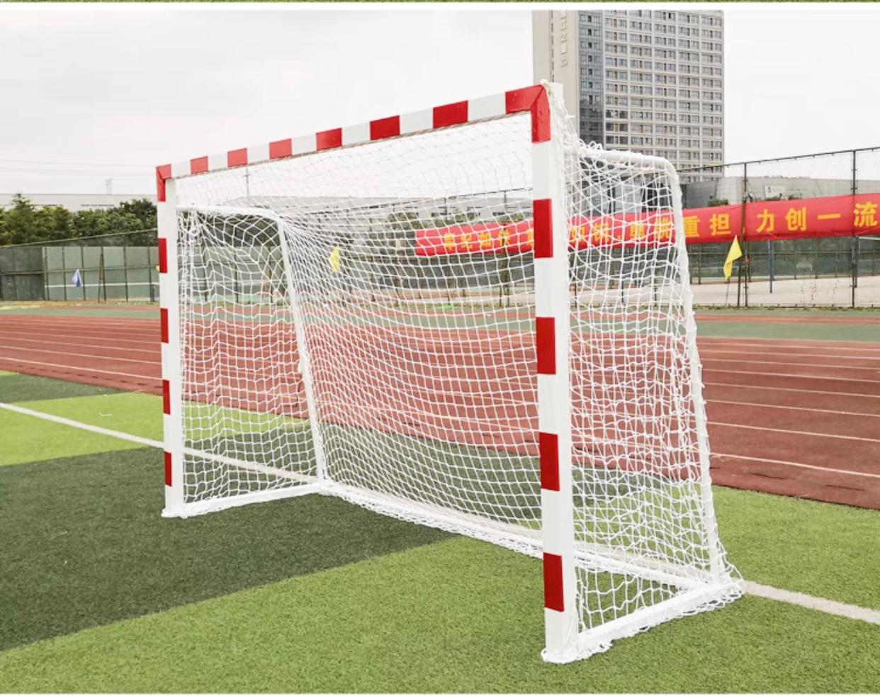 Pro Soccer Goal with Net 300x200 cm - Red and White