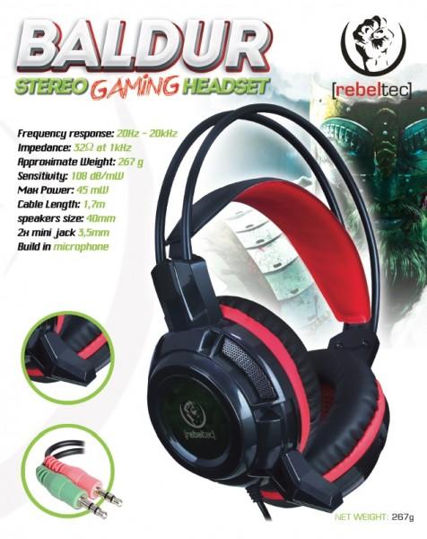 Rebeltec BALDUR game HEADPHONES (MICROPHONE)