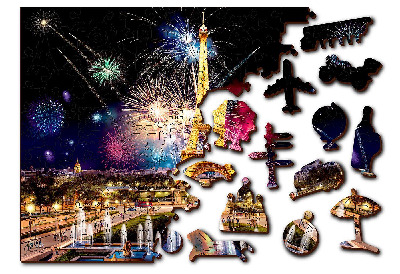 Wooden Puzzle with figurines - Spring in Paris XL 600 pieces