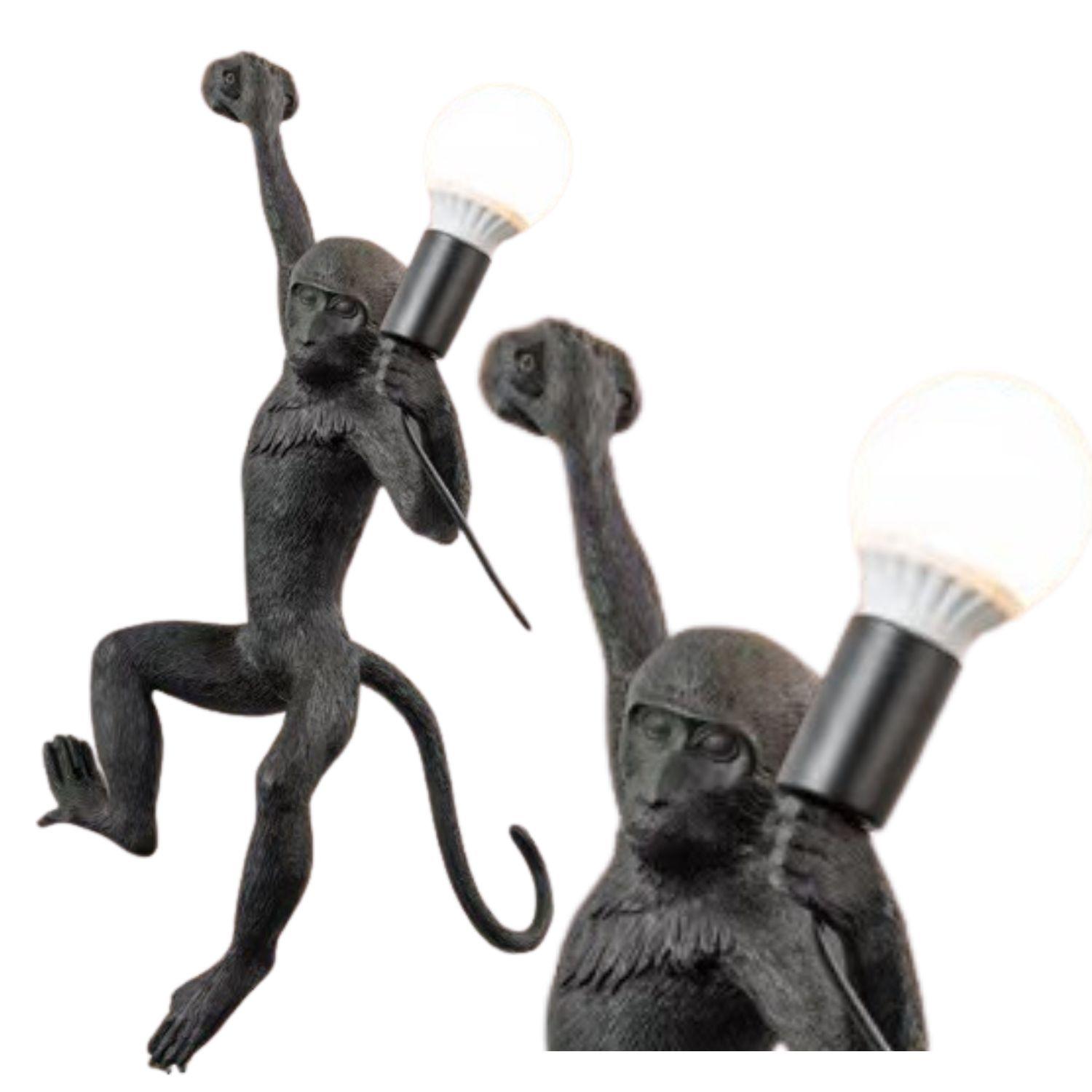 Stylowa lampa ścienna - małpka (prawa ręka)