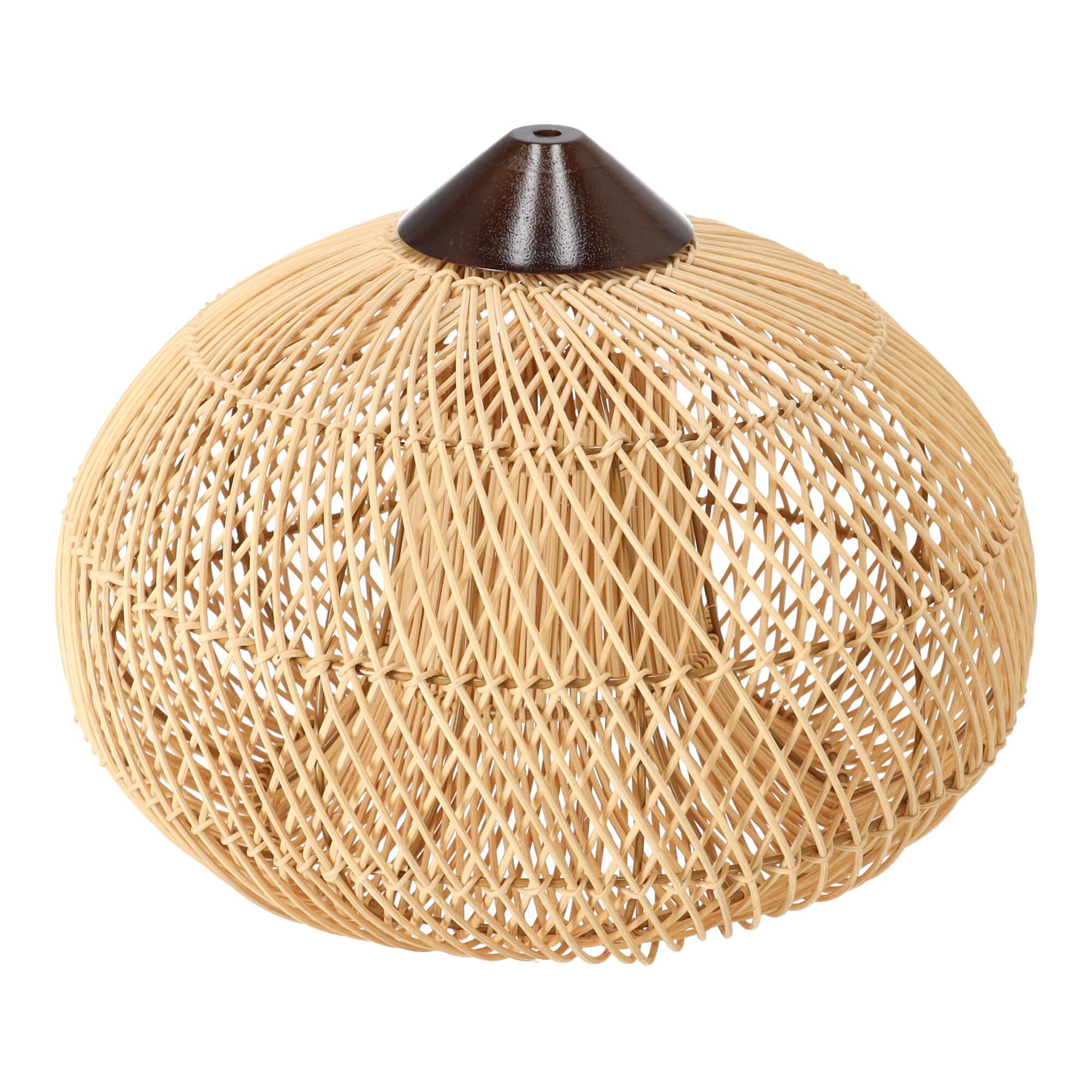 Dekoracyjna rattanowa lampa wisząca - 40 cm (naturalny kolor)