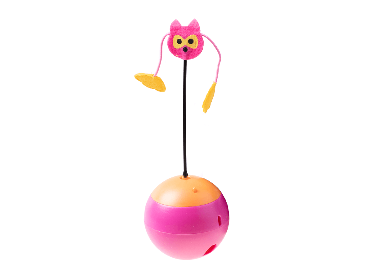 Interactive 3in1 cat toy with laser - pink